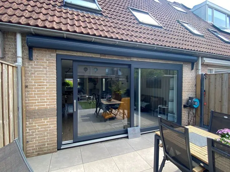 

Custom-Made Thermal Break Aluminum Alloy Glass Door Tempered Glass Heavy Duty Sliding Doors for Garden Balcony Home Decoration