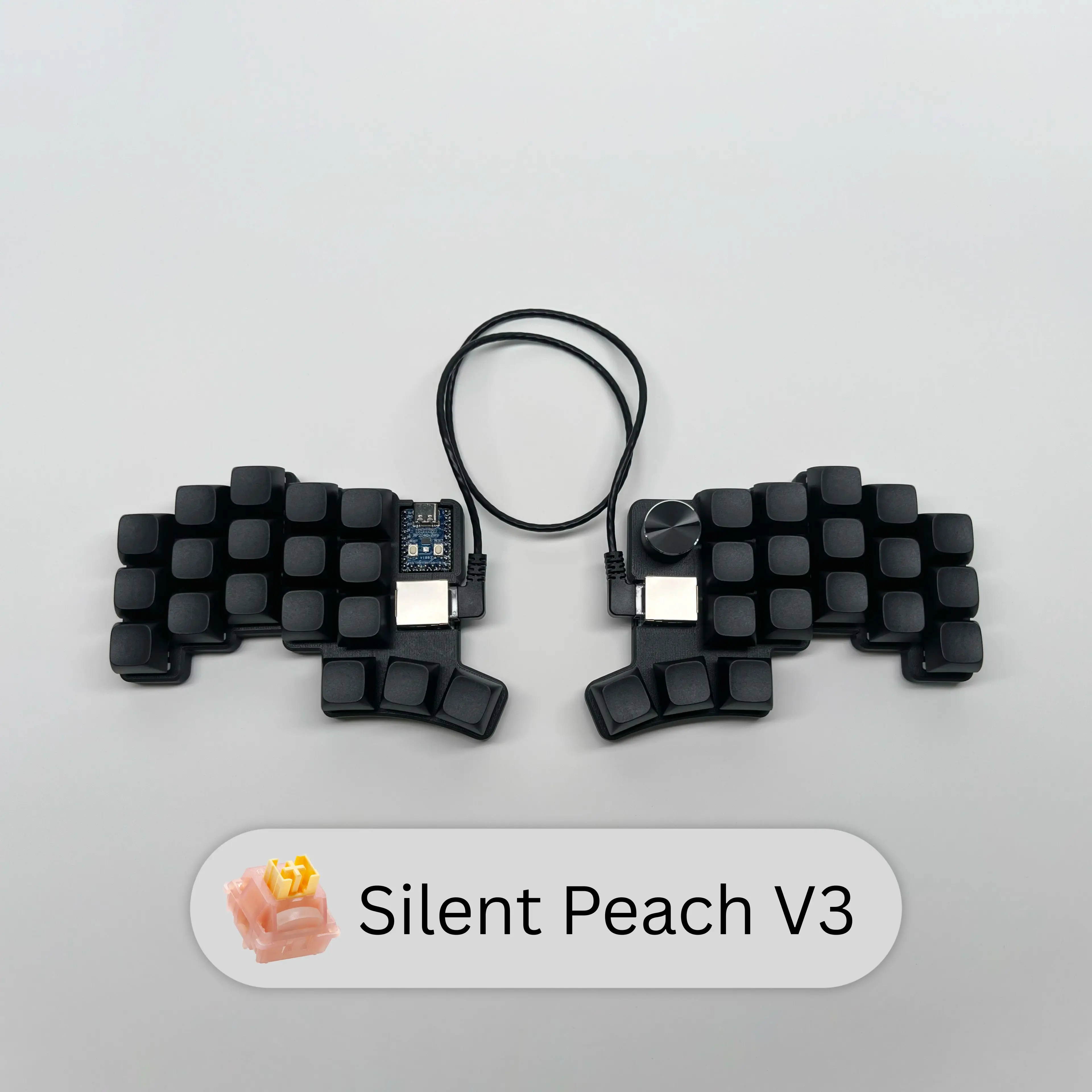 Cheapino V2 Split Keyboard - MX Silent Switches Wired QMK Firmware Vial Ergonomic Mechanical Keyboard Pre-soldered DIY Kit image 3