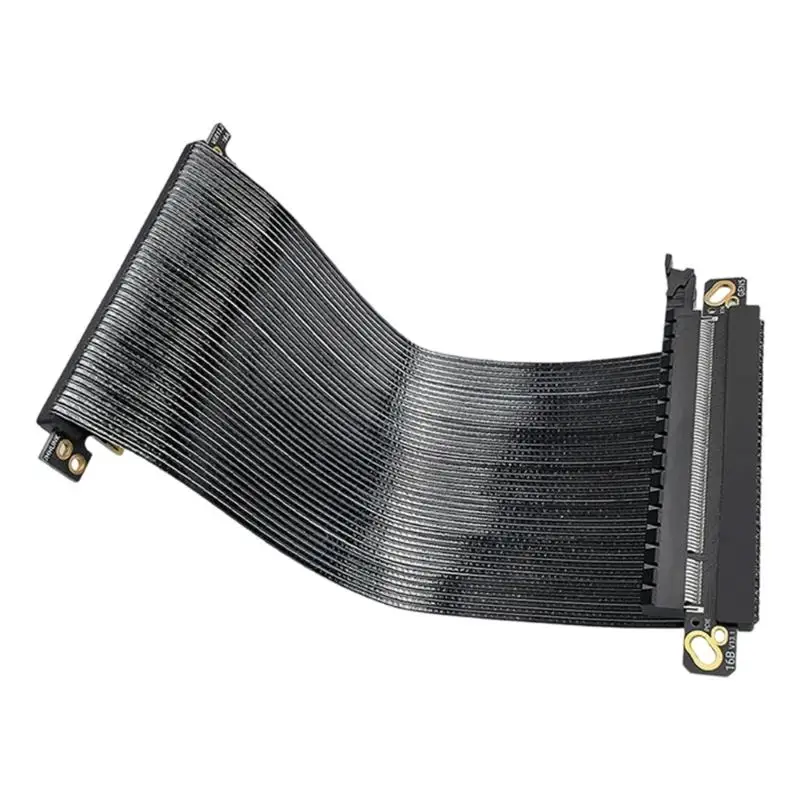 31BA PCIE5.0 X16 Extension Cable For PC Case Double Reverse Graphics Card Extension