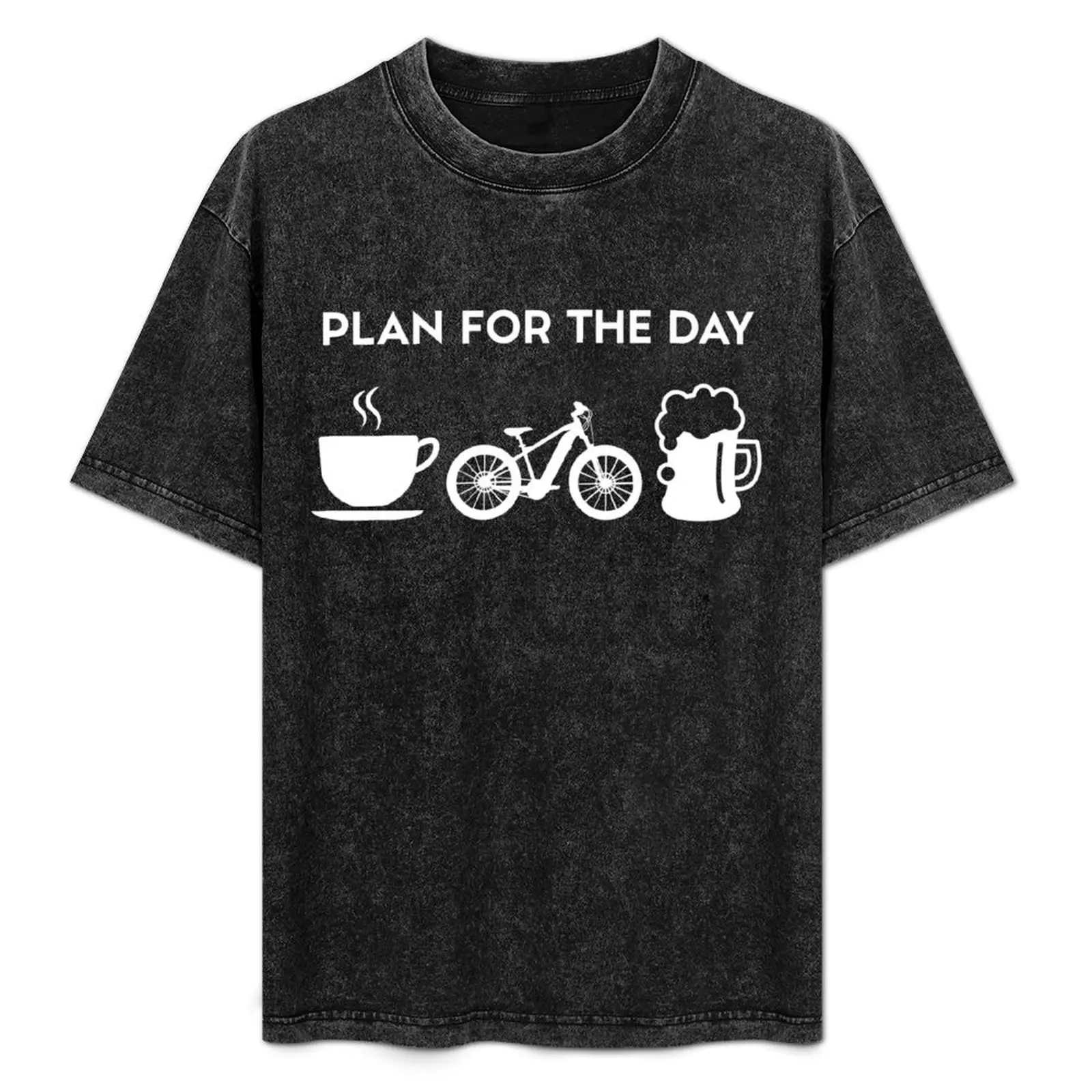 Funny Coffee E-Bike Bikes Electric MTB Beer T-Shirt aesthetic clothes summer clothes t shirt men