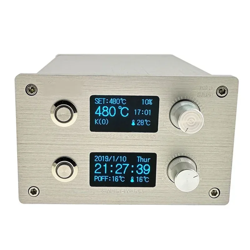 Adhere to quality Two-In-One T12 Hot Air Gun Soldering Station Soldering Iron Repair Tool Soldering Station Sleep Welding