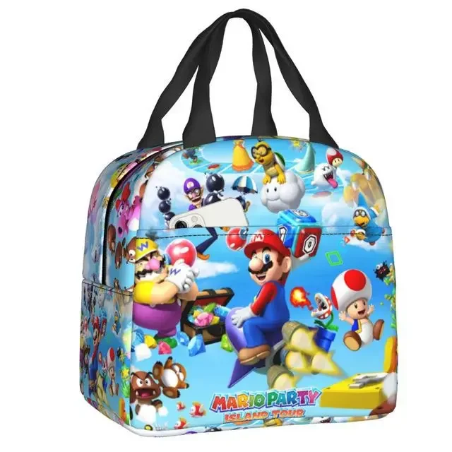 Super Mario Brothers Children\'s Lunch Bag Primary School Lunch Box Bag Children\'s Best Gift Cartoon Mochila Best Gift Children