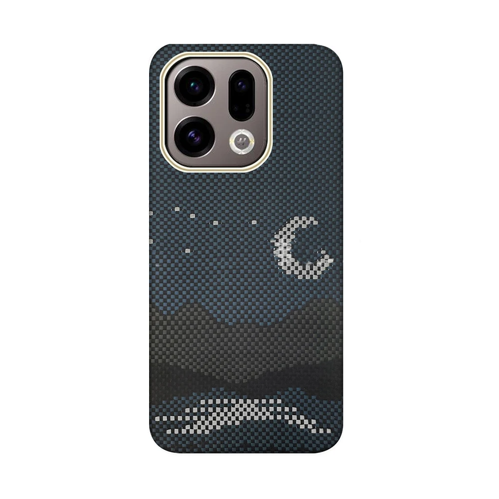 

Подходит для Oppo Find X9 X9Pro, чехол для телефона, кевларовое арамидное волокно, магнитное притяжение, легкий, простой дизайн