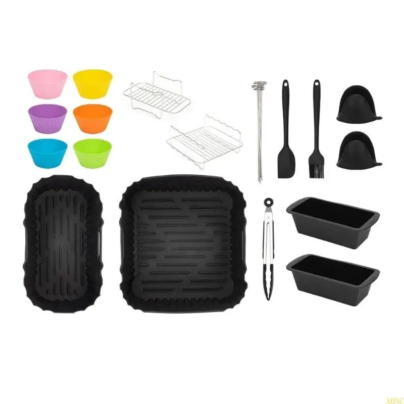 رفوف الخبز المقاومة للحرارة A0NC لرفوف سلة سلة مزدوجة رفوف الجفاف وقوالب السيليكون ملحقات الجوية