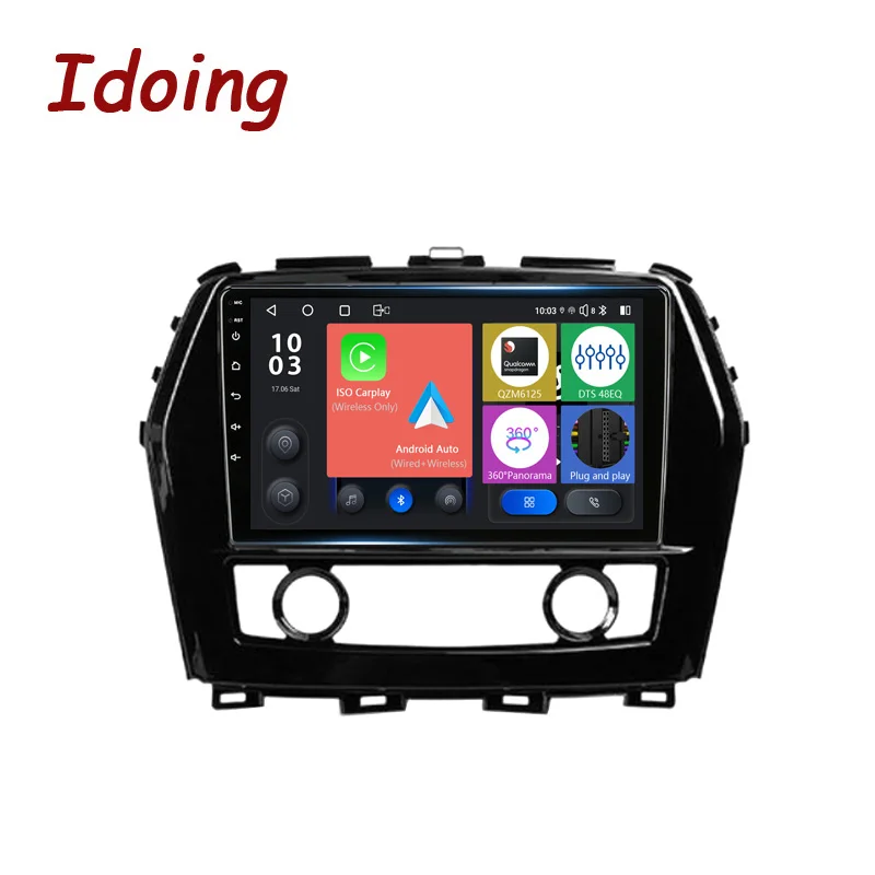 

Idoing 9"Car Stereo Head Unit 2K For Nissan Maxima A36 2015-2020 Androidauto Radio Multimedia Video Player GPS Navigation Audio