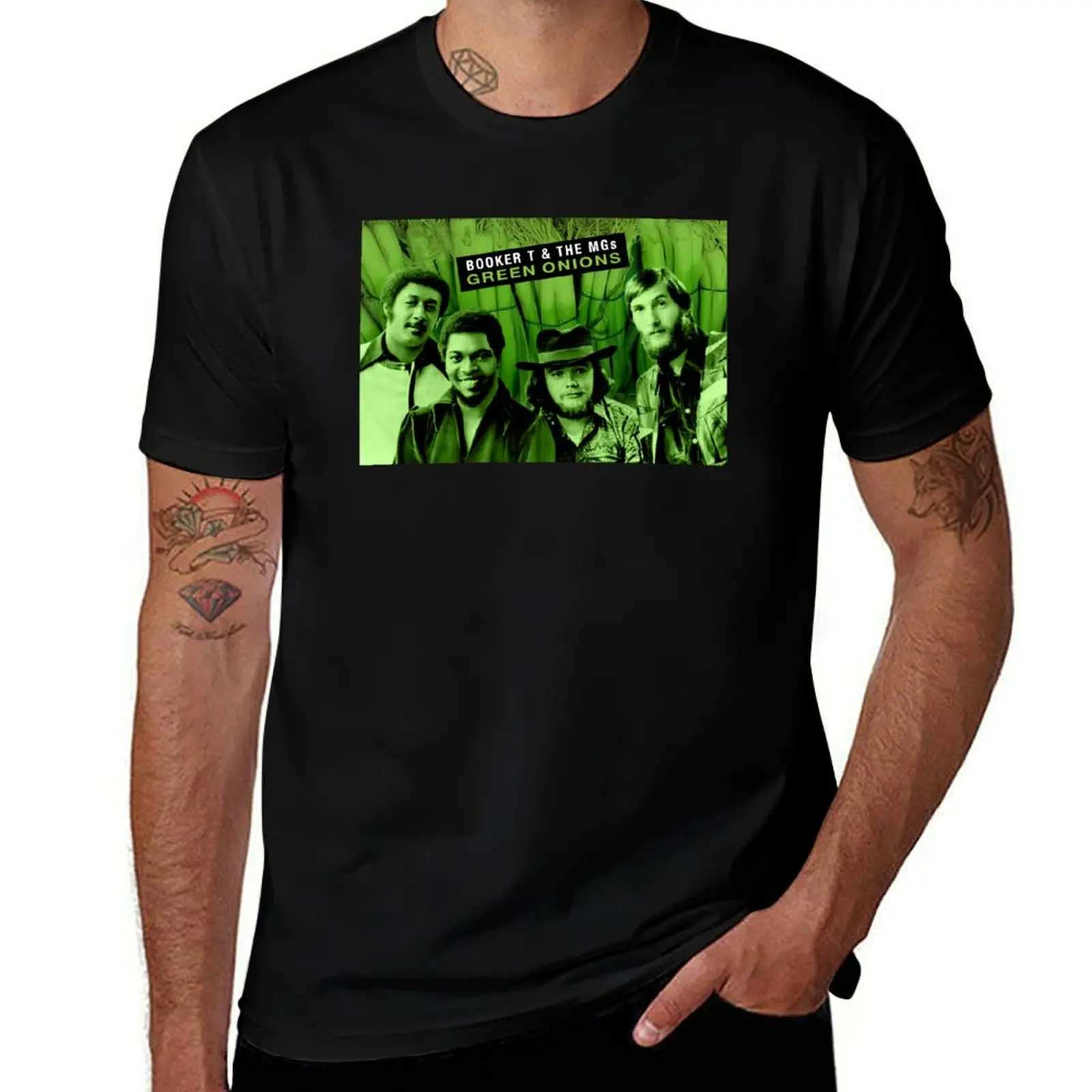 Booker T. & The MGs - Green Onions T-Shirt man t shirt cotton T-Shirt