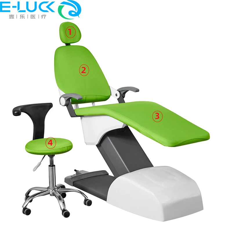 4Pcs/Set Dental Chair Cloth Cover Washable Dustproof Dentist Stool Chair Backrest Pillow Protective