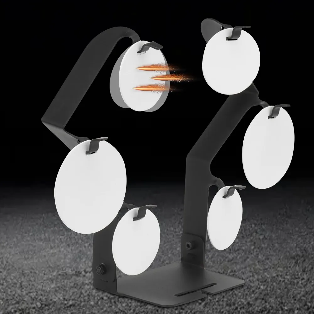 Tactical Shooting Target Metal Target Stand with Hanger Plate for Paintball Airsoft Pistol BB Gun Air Rifle Training Targets view 2