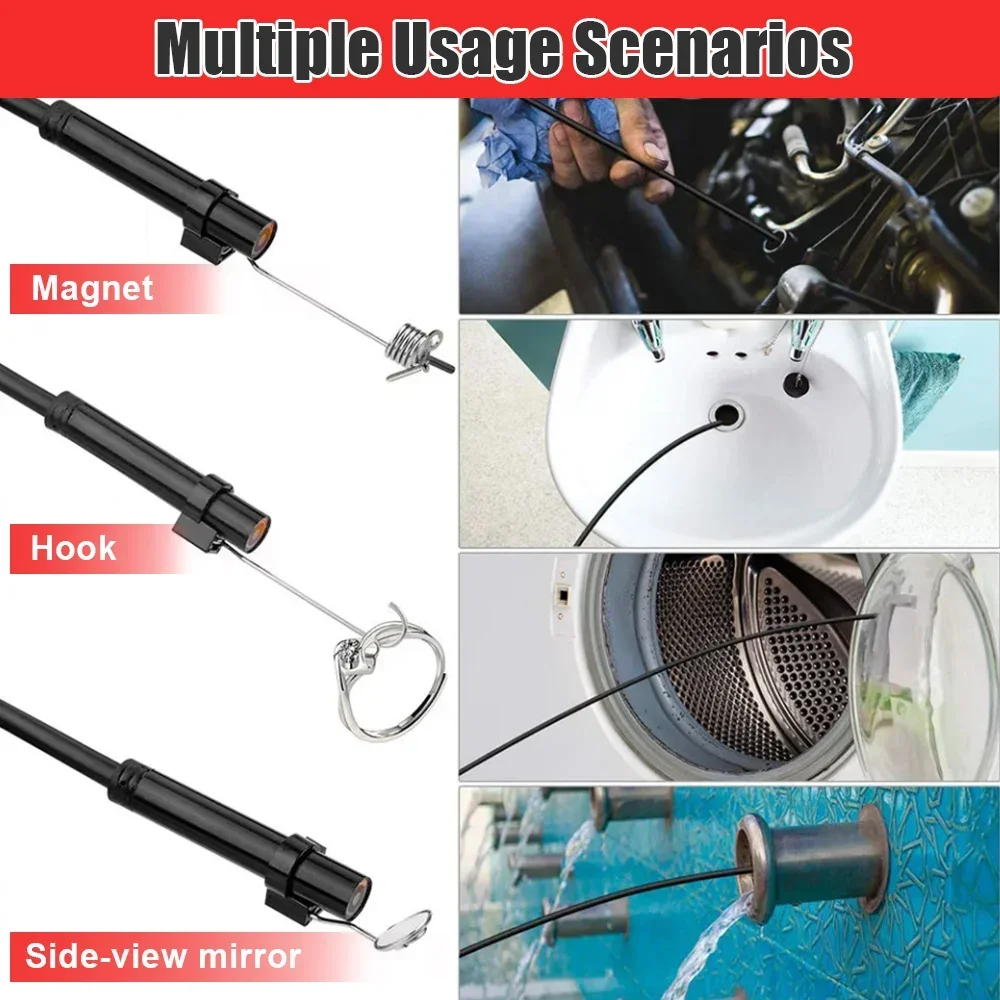 Endoscope Camera Flexible IP67 Waterproof Micro USB Inspection Borescope Camera for Android PC Notebook 5.5/7mm6LEDs Adjustable