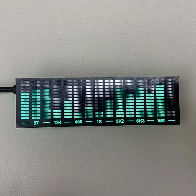 Indicador de nivel LED multimodo electrónico, pantalla de espectro de música, luz de atmósfera, lámpara de ritmo de Audio estéreo, medidor VU