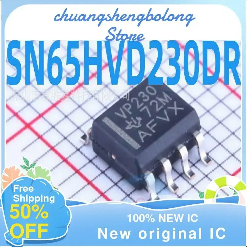 15PCs sn65hvd230dr vp230 3.3V sop-8 65hvd230 new original IC