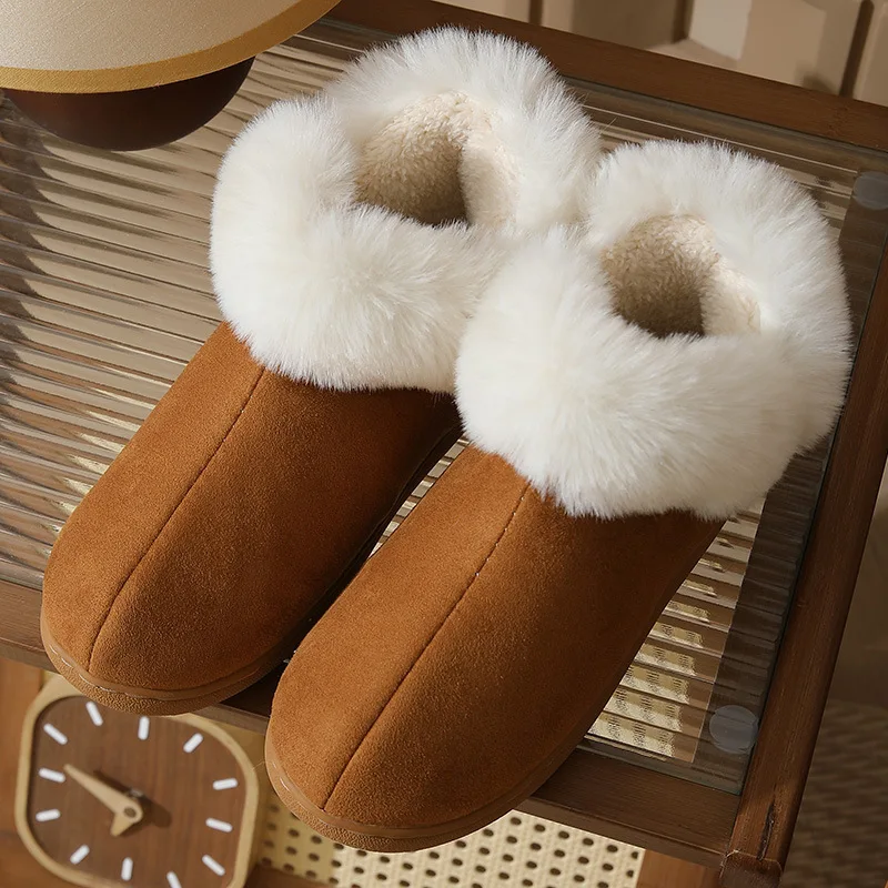 Cotton Slippers for Women Indoor Winter House Shoes Couples Big Size 44 45 Unisex home Warm Booties Slippers Women Boots