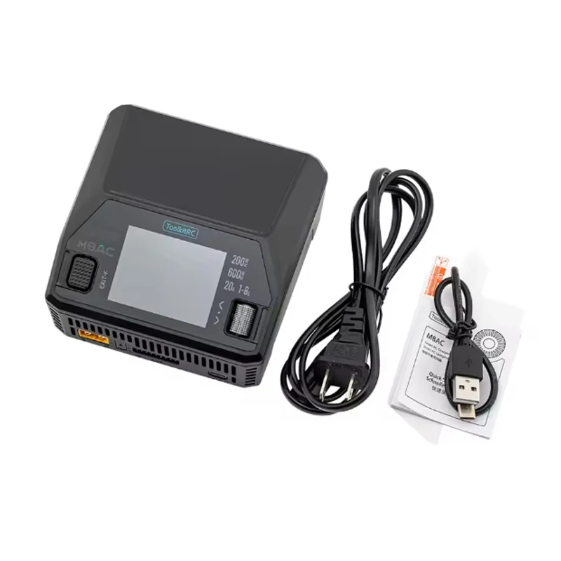 ToolkitRC M8AC الذكية يبو شاحن بطارية مفرغ التيار المتناوب 200 واط تيار مستمر 600 واط 20A 1-8S LiHV يبو بطارية PD 65 واط نموذج أجزاء