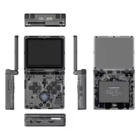 ANBERNIC RG35XXSP 3.5'' IPS Screen Flip Handheld Console Linux System HDMI-compatible TV Output  64G 5500 Games Pre-installed
