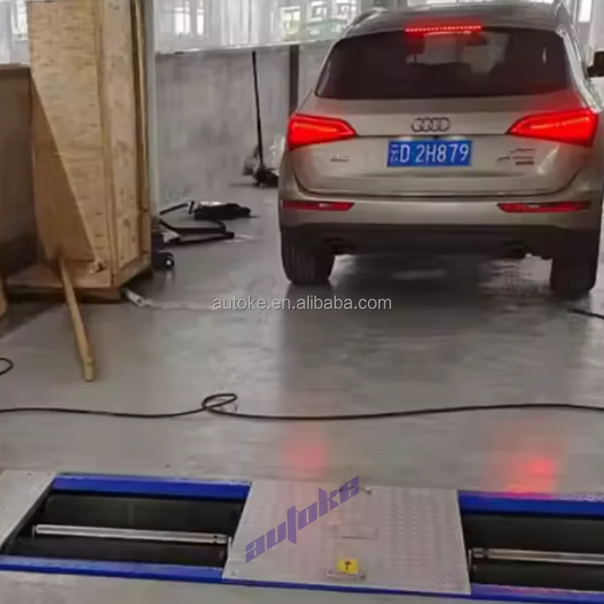 3-in-1 Automatic Vehicle Test Line Roller Axle(Wheel)Load Brake Tester Sides Tester