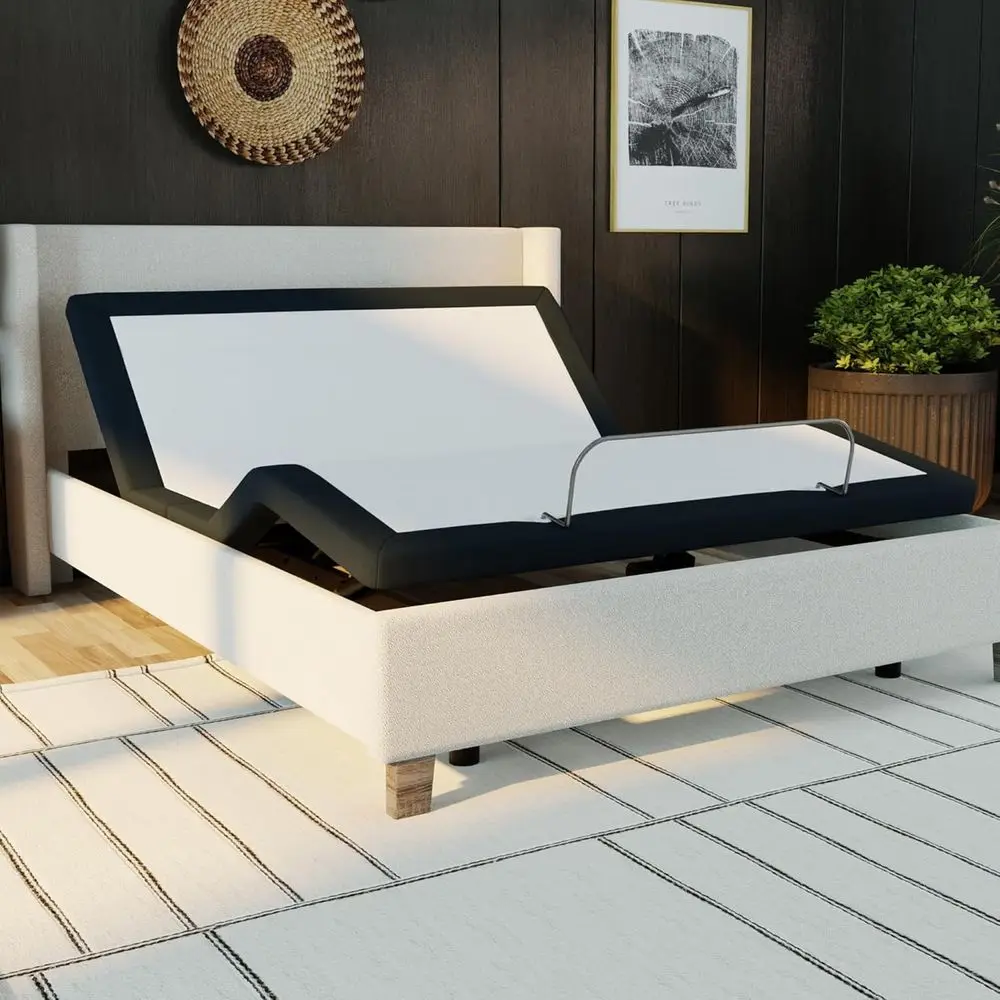 

Adjustable Bed Base with Wireless Remote, Easy Assembly, and 10-Year Warranty