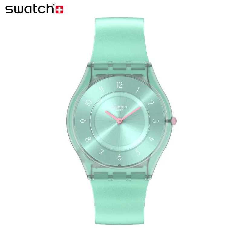Swatch Swiss ultra-thin series men's and women's quartz watches Valentine's Day gift Sky Blue Miao SS08L100