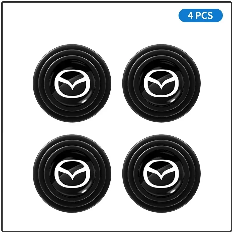 Car Silicone Door Shock Stickers Absorber Soundproof Buffer Pier Auto Accessories For Mazda 2 Mazda 3 MS For Mazda 6 CX-5 CX5