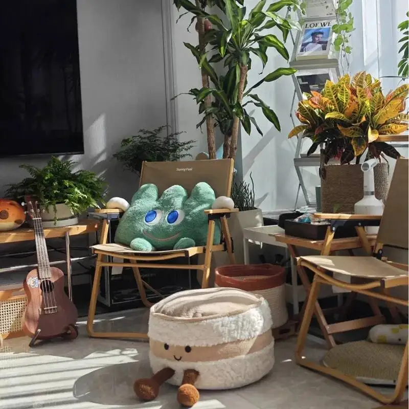 لطيف وسادة الجلوس أريكة تتحول لسرير مكتب المضادة للانزلاق هاين قابل للغسل لينة أفخم وسادة ديكور لعبة هدية ممتعة للأطفال البالغين