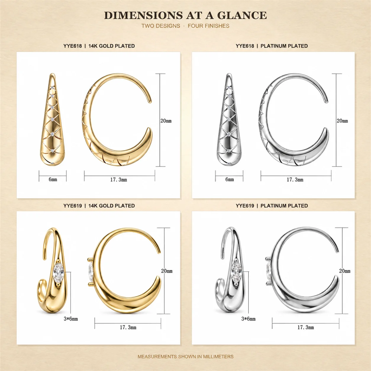 Moonmory Minimalistische Luxus-Ohrringe mit einzigartigem Birnen-X-Streifen-Design für Damen, 5A Messing, Zirkon, 14k Doppel-Goldplattierung, Geschenk-Ohrringe – Detail 11