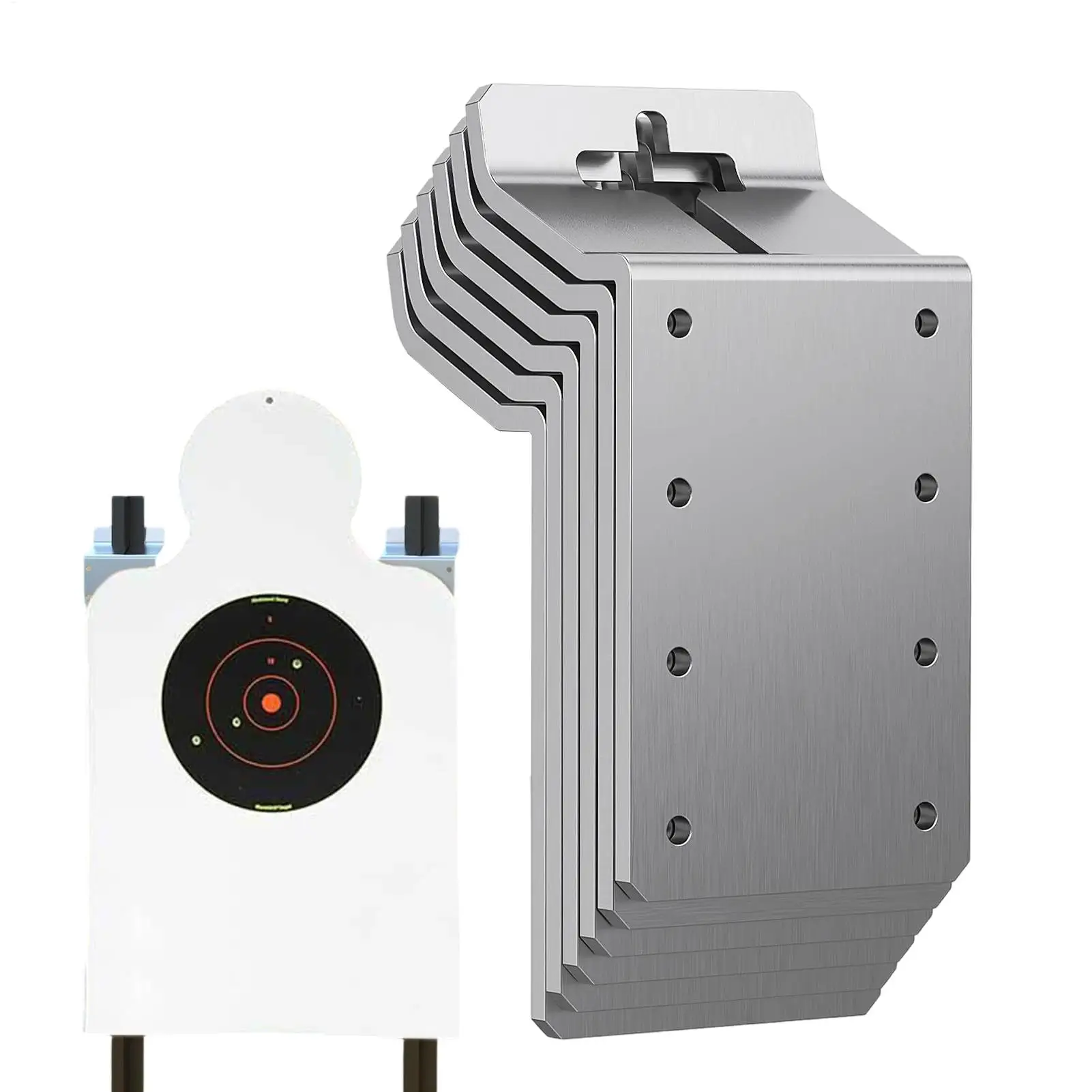 T-Post Bracket Weather-Resistant Adjustable Anti-Tip Stand Mailboxes Post Mount Bracket for Outdoor Backyard Porch Signs