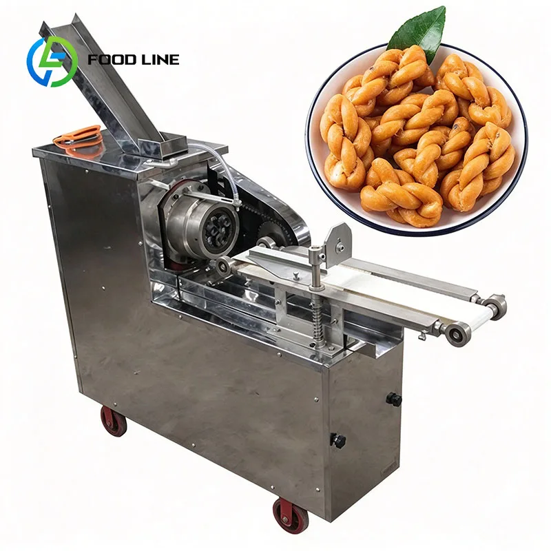 Dough Twisting Machine Fried Dough Twist Former Commercial Food Processing Equipment For Snack Manufacturers Customized