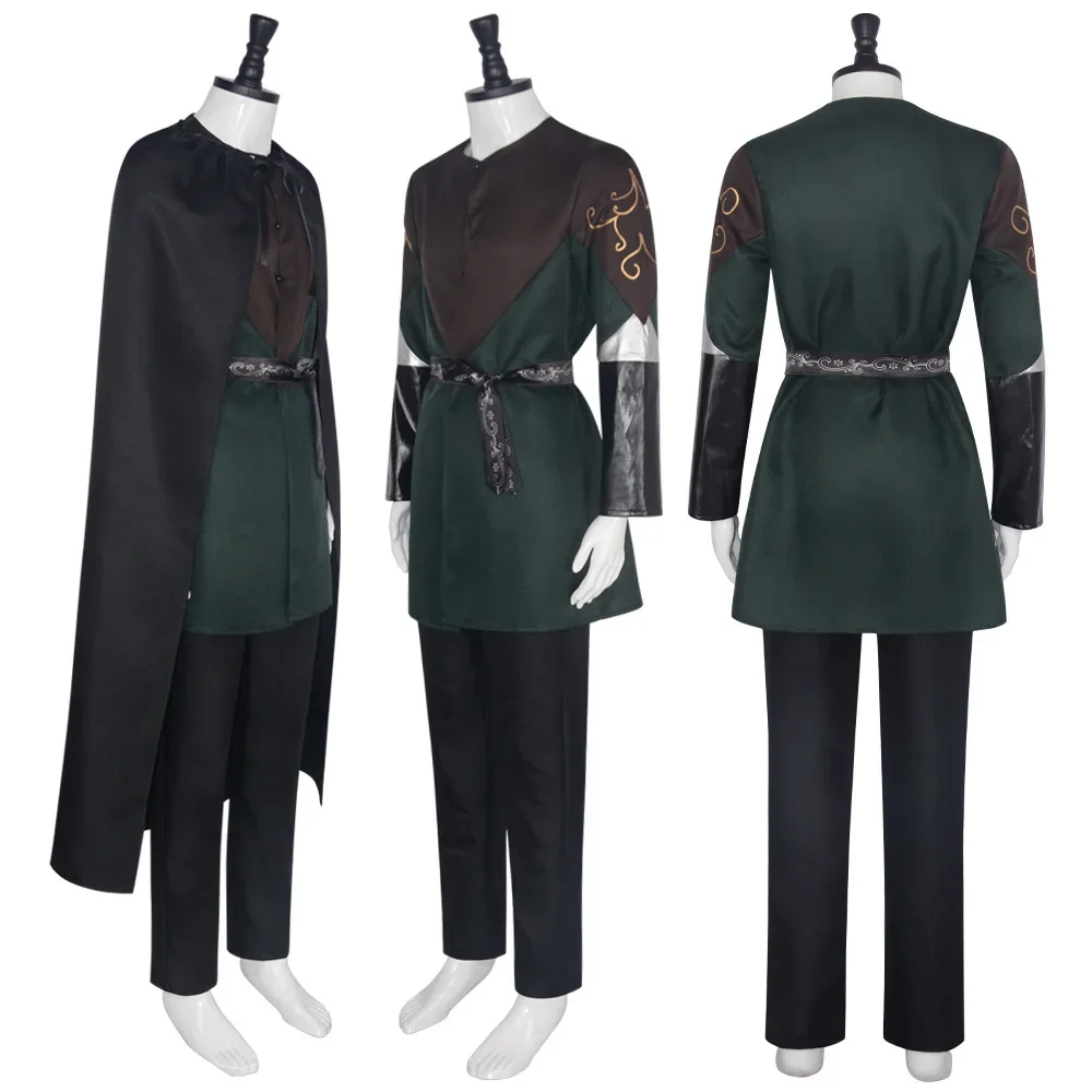 Popular Movie Elf King Cosplay Costume: Lord Of The Rings Cloak Set For Halloween Roleplay