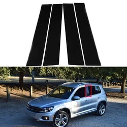 Car B C Pillar Middle Column PC Window Trim Decoration Protection Sticker For Volkswagen VW Tiguan MK1 2009-2016 Car Accessories