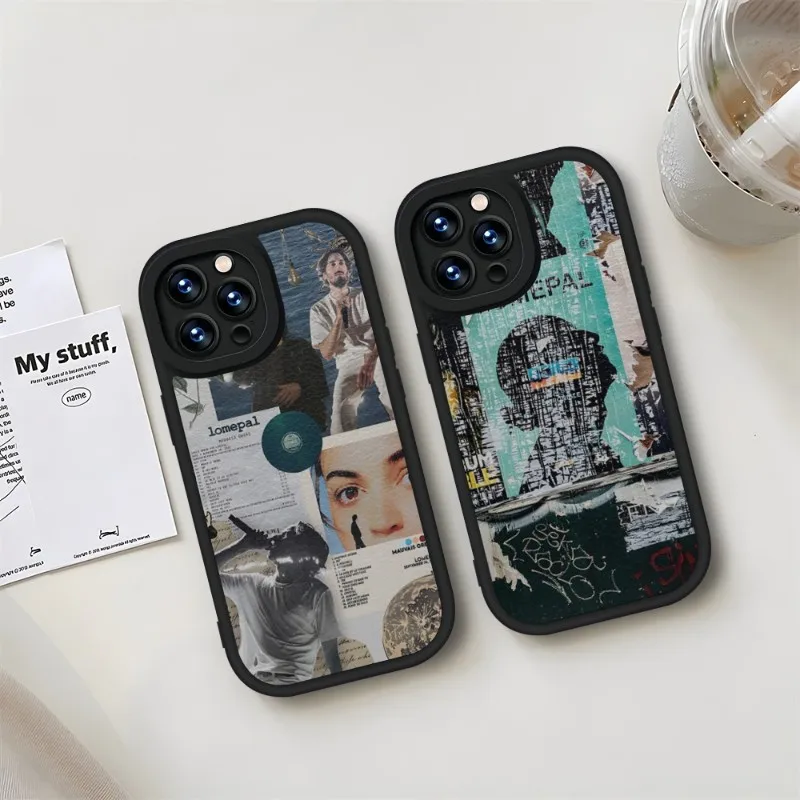 Lomepal Rapper Phone Case Black For IPhone 11 14 13 12 Pro Max Mini Xs X Xr 7 8 Plus SE2020 Leather Silicone Soft Texture Coque