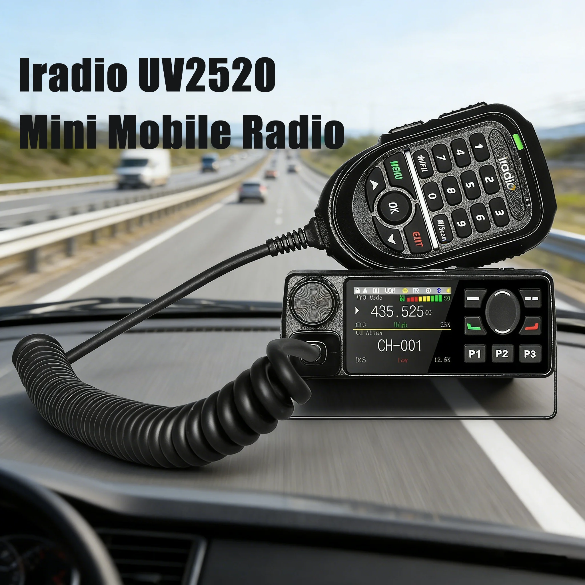 

Мобильная автомобильная радиостанция Iradio Mini 25 Вт, высокая мощность, 999 каналов, оповещение о погоде NOAA для дальнобойщиков и водителей грузовиков