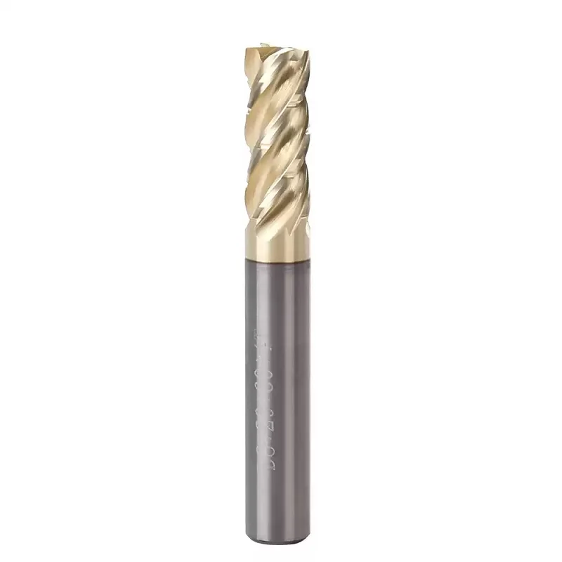 SS Special Carbide Cutter For Cutting Titanium Alloy Milling Cutter With Gold Coating Titanium Alloy