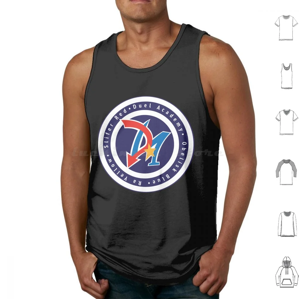 Duel Academy Logo Tank Tops Print Cotton Duel Academy Anime Manga Yugioh Yu Gi Oh Ygo Yu Gi Oh Gx Gx Slifer Obelisk