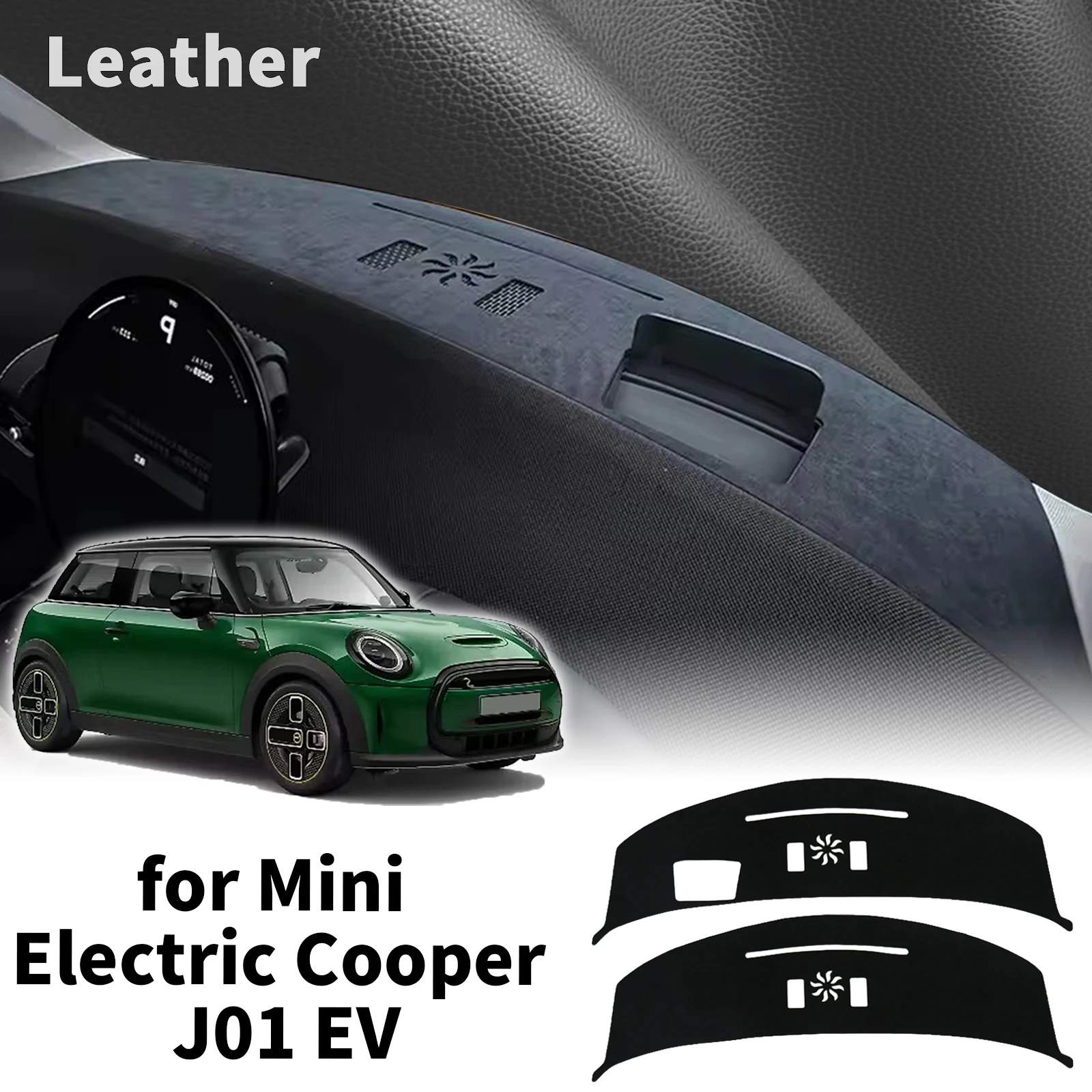 

for Mini Electric Cooper J01 2026-2024 EV E SE Car Dashmat Dashboard Cover Pad DashMat Sunshade Protective Carpet Accessories