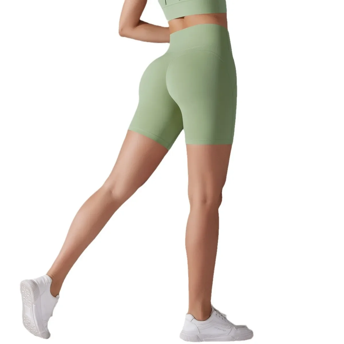 no underwear no embarrassing lines high-waisted tight-fitting zero-feel three pants for womensports running fitness yoga shorts