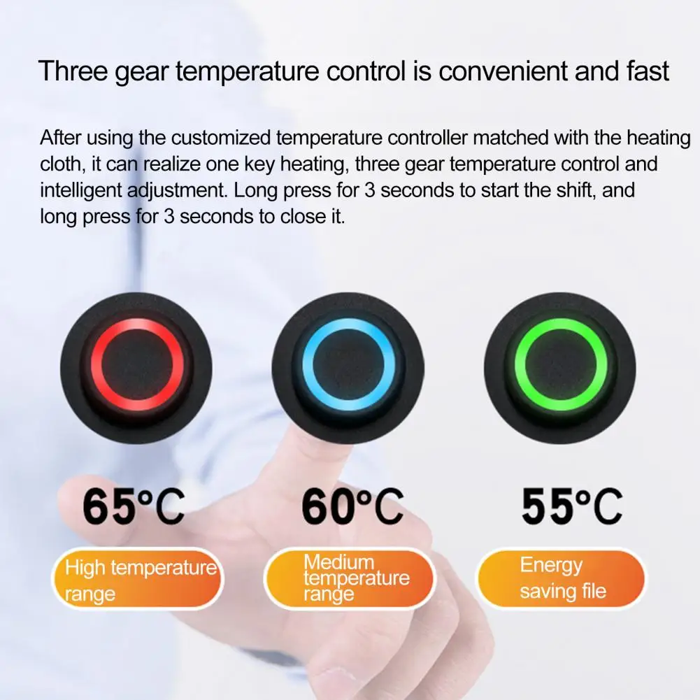 9 In 1 Heated Pad USB Clothes Heater Pad Adjustable Temperature Electric Heating Sheet Heating Warmer Pad For Vest Jacket