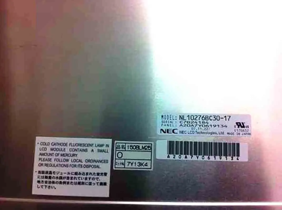 NL10276BC30-17 15 "Zoll TFT-LCD Screen Panel