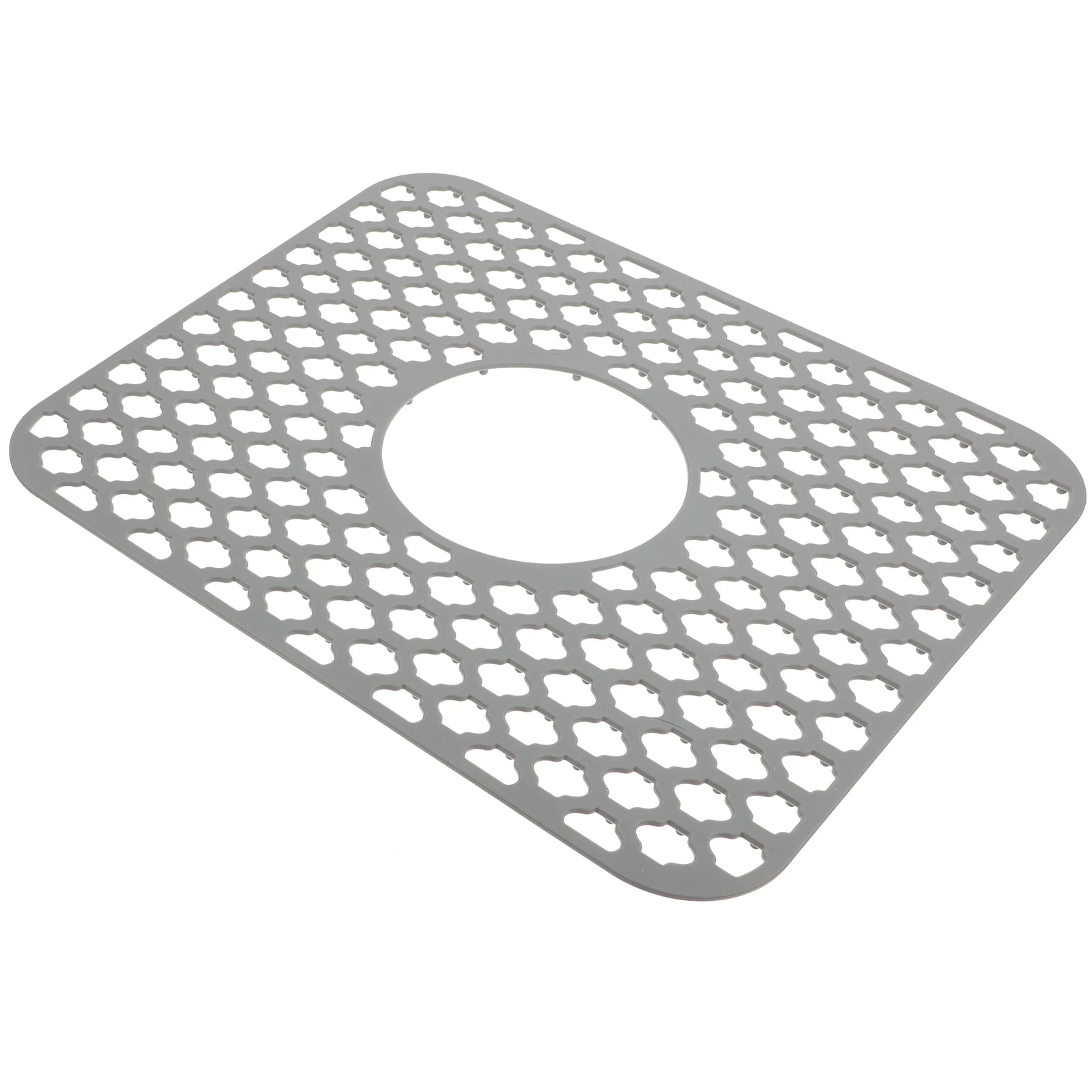 Sink Dish Mat Nonslip Placemat for Kitchen Sinks Hollow Antiskid Cushion Bowl Chopsticks Silicone Protector Multifunction