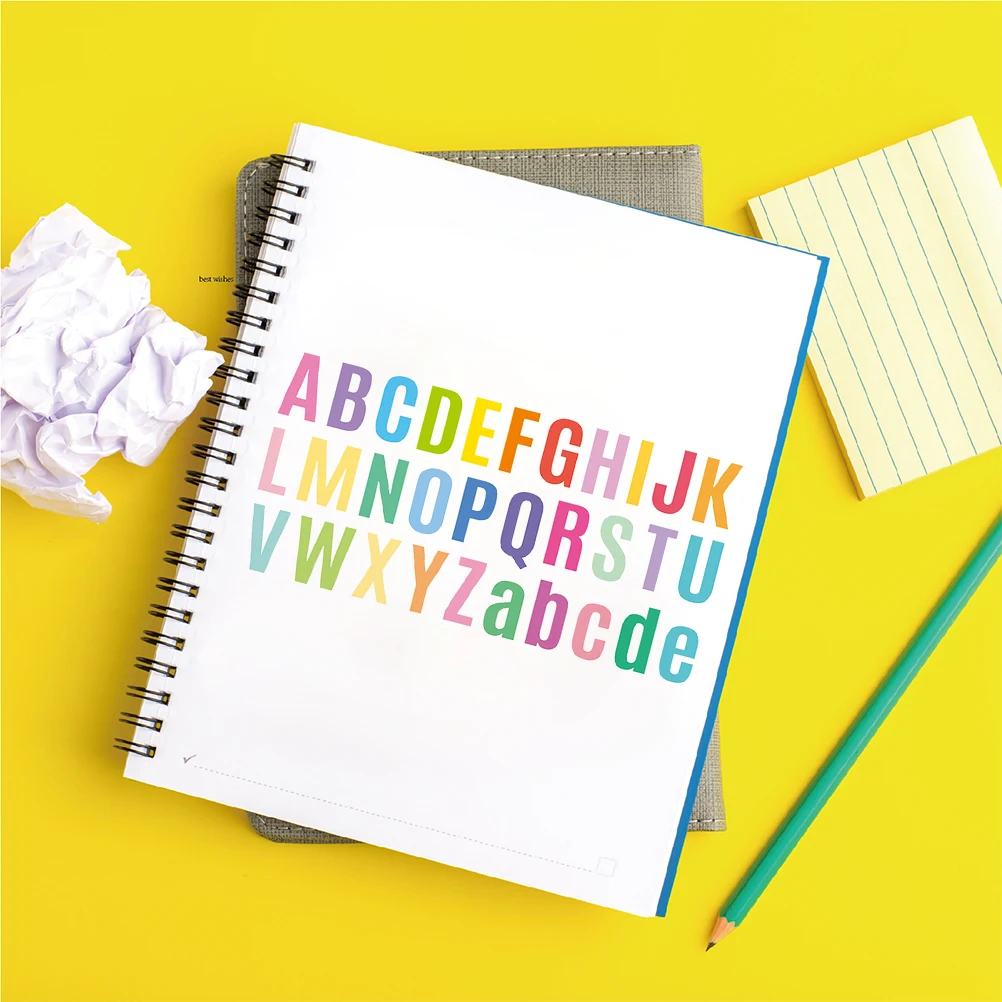 10 枚のカラフルなアルファベットステッカー DIY 文字番号デカールスクラップブッキング電話ケース水筒ギフトバッグ自己粘着