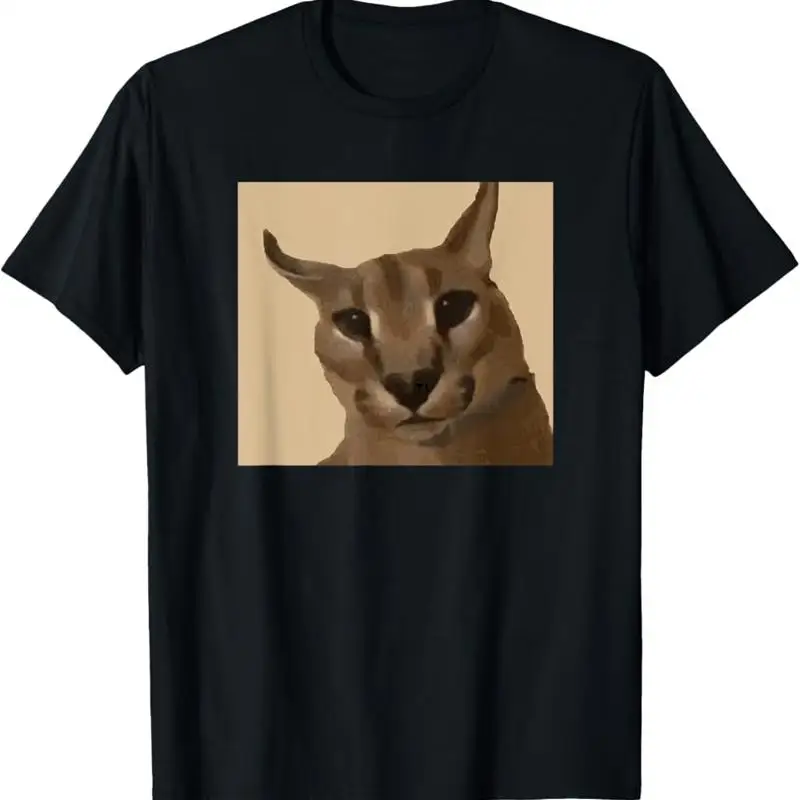 Big Floppa Meme Cat T-Shirt