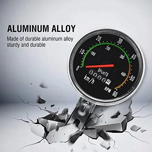

Mechanical Speedometer, Odometer Aluminum Alloy Cyclocomputer for Mountain Bike, Road Bike, and Hybrid Bike Lightweight