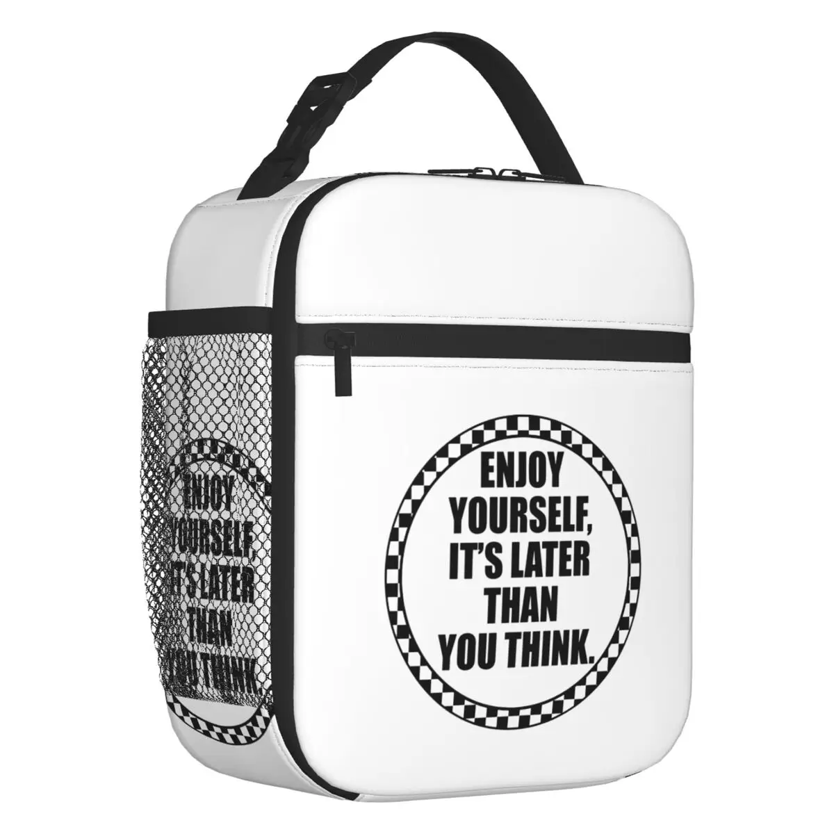 SKA Enjoy Yourself Insulated Lunch Bag for Women Portable Jamaica Music Thermal Cooler Bento Box Beach Camping Travel