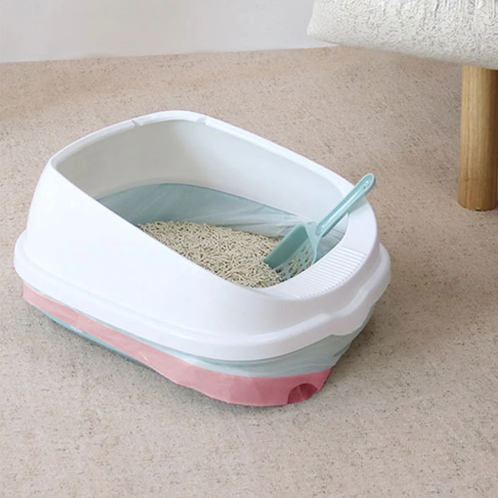 Tieker-حقيبة قمامة محمولة يمكن التخلص منها ، صندوق برباط ، كيس تنظيف مبطن ، كيس قمامة برباط سميك ، تنظيف الحيوانات الأليفة