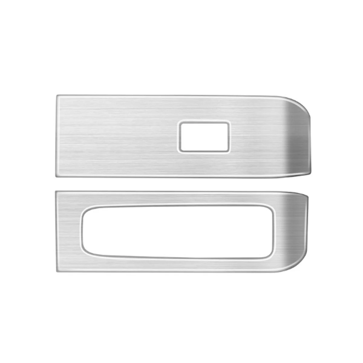 

For Toyota Alphard 40 Series 2023+ Stainless Steel Door Armest Window Lift Switch Glass Control Panle Cover Silver