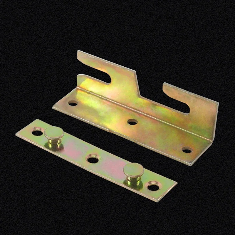 Thickened 4Inch Iron Bed Hook Bed Corner Iron Bed Tie Connection Corner Code Bed Hook Bed Hinge