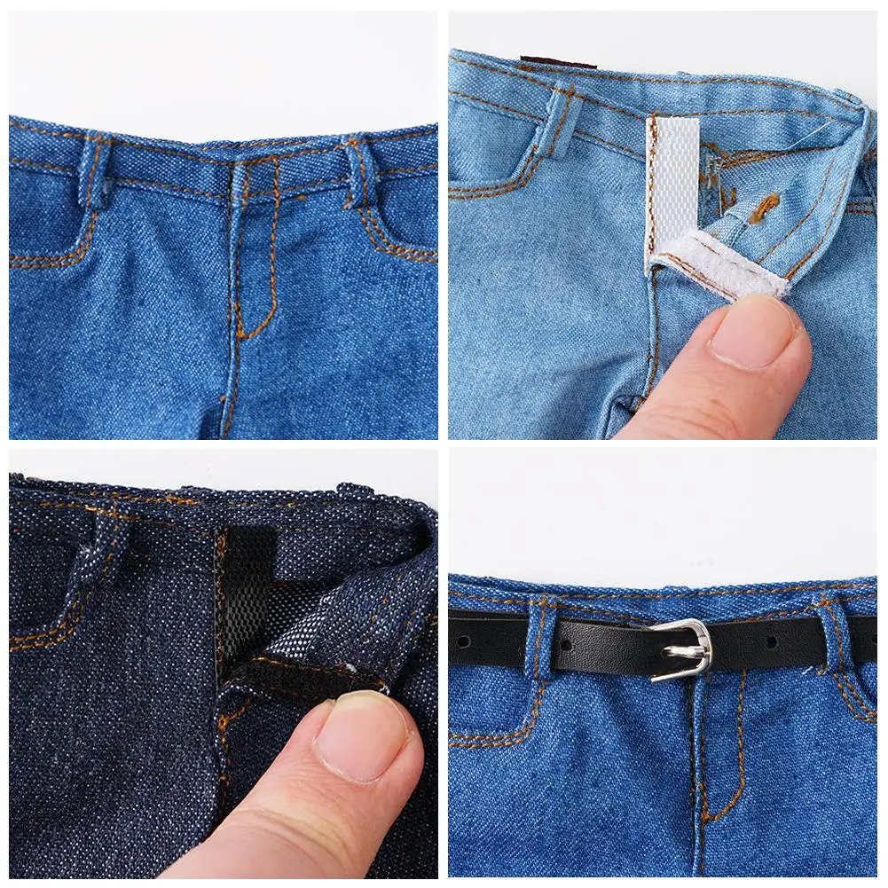 ملابس دمى 1/6 مقياس الجينز 12 "مقياس السراويل دمية السراويل رجل لعبة ديكور