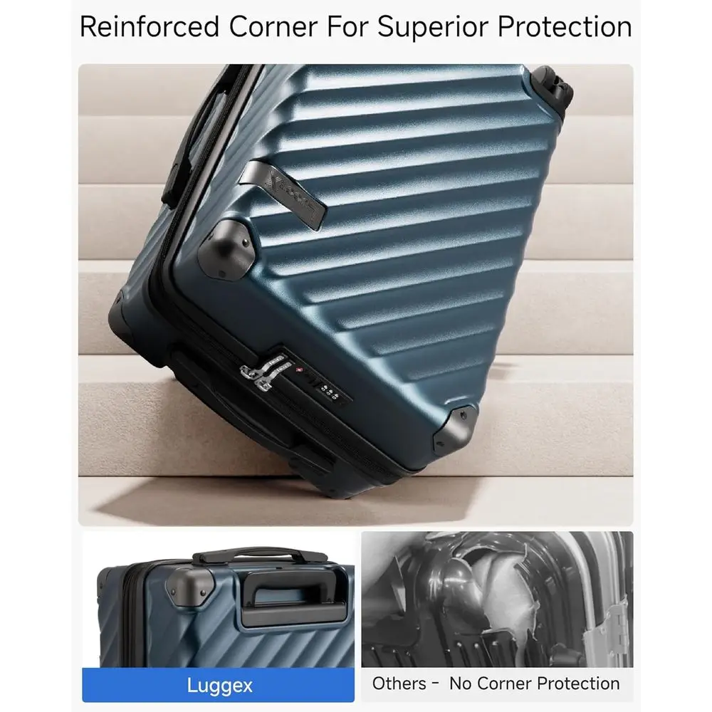 Expandable Hard Shell Spinner Suitcase, 28 Inch, Charcoal Metallic