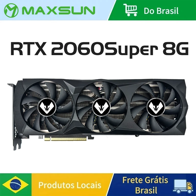 MAXSUN RTX2060 SUPER 8G Graphics Cards NVIDIA GeForce GDDR6 PCIE3.0x16 Gaming Video Card for Desktop PC Computer Components