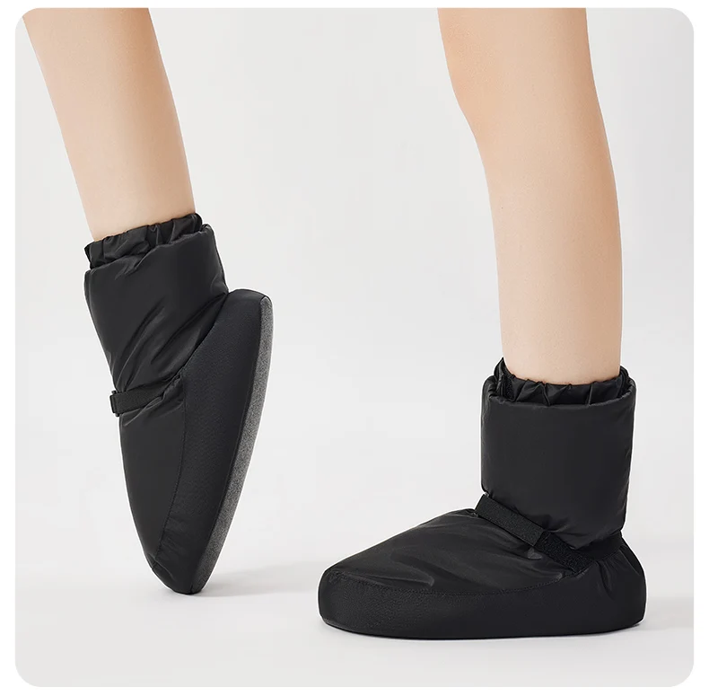 Ballett-Wärmestiefel, Damen-Tanzschuhe mit weicher Sohle, Kinder-Profi-Tanzschuhe mit verdickter Sohle für den Winter – Detail 7