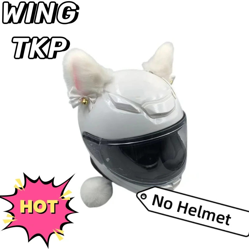 

WINGTKP Helmet Decoration Popular Cat Ear Cute And Playful Helmet Accessories Three-Dimensional High-Quality Helmet Decoration