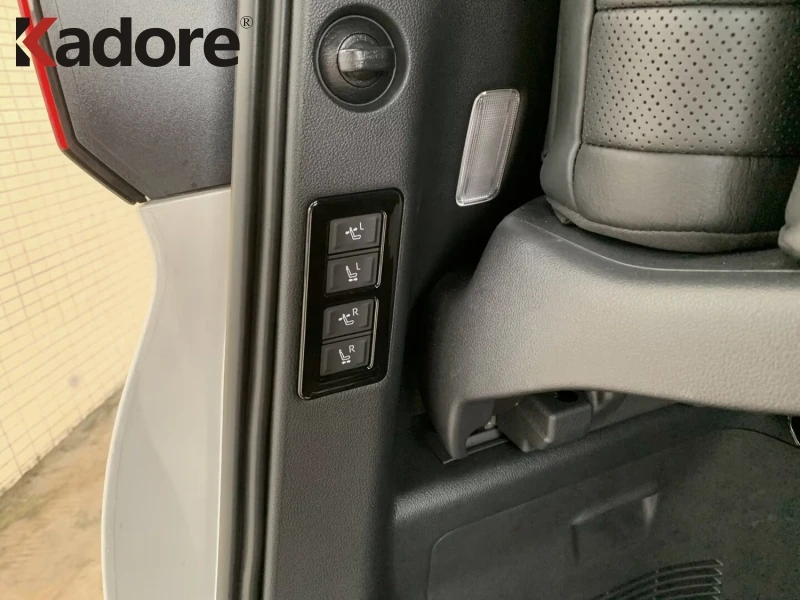 مقعد السائق ومقعد الطيار ضبط التبديل غطاء أزرار اكسسوارات السيارات لتويوتا ألارد Vellfire 2024 2025 2026